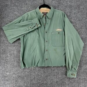 Vintage Cheyenne river cropped button up shirt embroidered Large grunge workwear